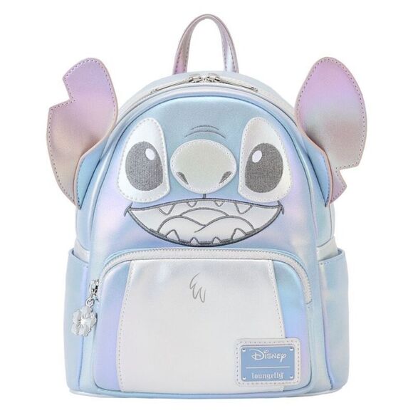 NEW Platinum Stitch Backpack & Wallet Set Limited Disney100 Loungefly NWT - Picture 3 of 14